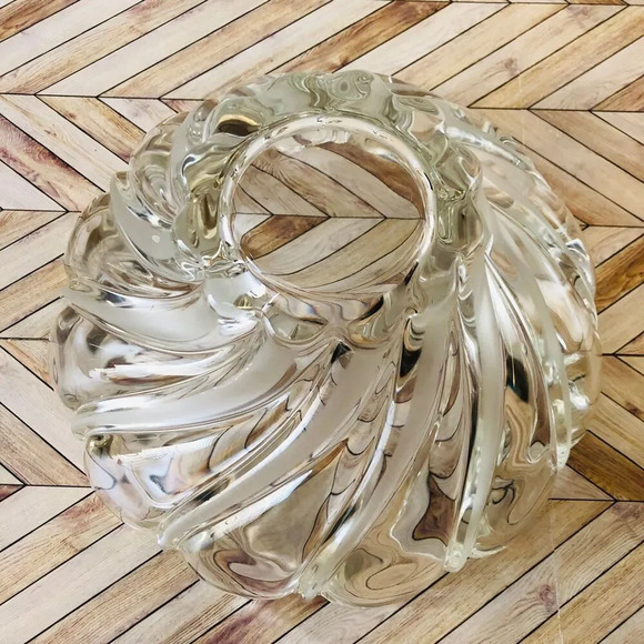 Vintage Swirl Glass Bowl Art Deco - Picture 6 of 10